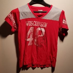 Wisconsin Badger Tshirt with Bucky Badger